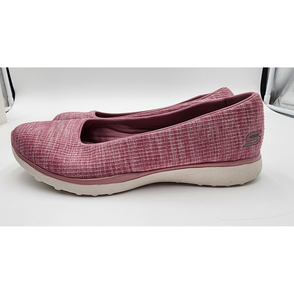 Skechers Microburst Women 10 Pink Slip On Air Cooled Memory Foam 23340 VgC - Picture 3 of 8